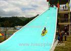 Commercial Giant Kids Water Park Slides Fiber Glass Pool Slide Red Blue