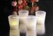 Flameless LED Frosted Resin Flickering White Votive Candles for Weddings / Birthday