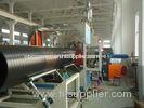 Single Screw Plastic Extrusion Machinery / HDPE Pipe Production Line