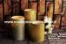 Real Wax And Glitter Finish LED Wax Pillar Candles / Flameless Electric Candles