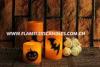 Custom Orange Wax Halloween LED Candles Flameless for Halloween Decoration Products