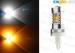 White / Yellow 28-SMD 3157 Switchback LED Bulbs For Turn Signal Light