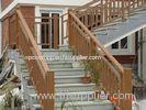 Anti - UV Agent WPC Fence Panels Stair Handrail for Garden and Playground