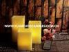 Square Flameless Wax Battery Operated LED Candles with Remote Control Wholesale