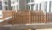 Water - proof Walnut WPC Fence Panels free maintenance / garden fence