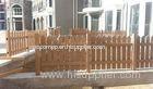 Water - proof Walnut WPC Fence Panels free maintenance / garden fence