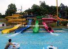 Custom Huge Fiber Glass Open Spiral Water Slide Theme Park Equipment