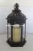 Castle Style Design Black Flameless LED Electric Candle Lanterns for Home Decoration