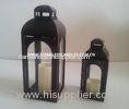 Battery Operated Plastic Outdoor Flameless Candle Lantern with Timer for Garden Lighting