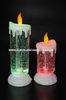 Battery Operated Swirling Glitter Electric LED Christmas Candles for Festival Decoration