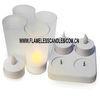 Plastic LED Rechargeable Tealights Moving Wick LED Candle / Amazing Flameless Candle