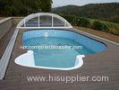 Durable Skidproof WPC Recyclable decking material For Swimming Pool