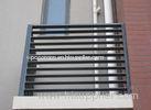 Dark Grey Wood Plastic Composite WPC Wall Cladding Grid For Outside Air Condition