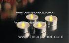 Small Battery Operated LED Tealight Candles Wholesale with Aluminum Holder 3.8 X 3.2cm