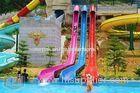 Customized Red Blue Fiberglass Free Fall Water Slide for Theme Water Park