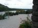Dark Grey WPC Deck Flooring Waterproof Outdoor with Mountain Landscape