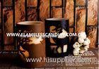 Flameless 2 Layer Carved LED Decorative Pillar Candles With Chrismas Pattern