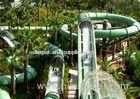 3 - 4 Riders Long Thrill Blaster Fiber Glass Water Slide Amusement Park Equipment