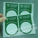 Custom Design Printing for Breakable Eggshell Stickers Fancy Self Adhesive Vinyl Eggshell Sticker