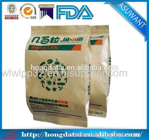 Gusseted Kraft Paper Food Packaging Bags