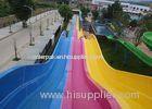 Customized Colorful Fiberglass Rainbow Water Slides For Adults and Kids