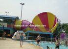 Water Amusement Park Equipment Children Water Slide with Raft in Yellow and Rose