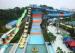 Super Boomerang Summer Slide Water Park / In An Amusement Park Water Slide 18m Height
