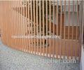Thin WPC Garage composite fencing panels and Colum Ornament Wall Cladding Gates
