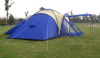 Big family camping tent with 3 rooms