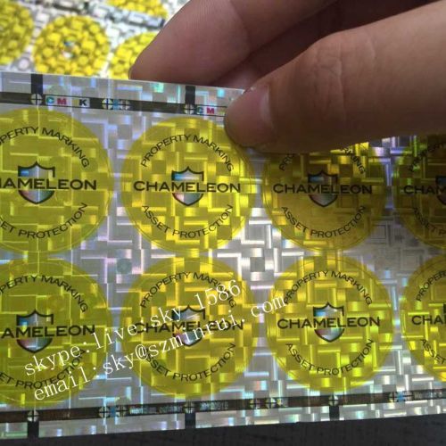 Bling Bling Round Hologram Security Sticker Tamper Evident Hologram Label