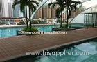 Durable WPC Decking Flooring Waterproof For Walk Road With Grain Surface