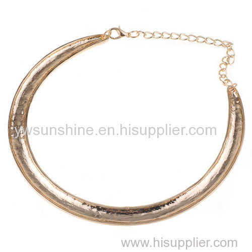 Gold Plating Metal Alloy Chunky Neckalce