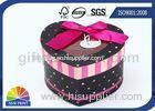 Promotional Customized Christmas Gift Packaging Boxes / Heart Shape Paper Box with Window