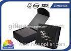 Black or Red Custom Jewelry Gift Box with Logo Printed for Wedding Ring Packaging