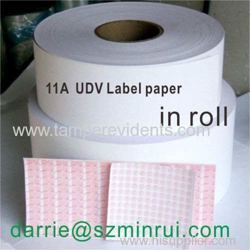 China real factory Minrui wholesale destructible self adhesive tamper evident anti-counterfeting Eggshell sticker paper