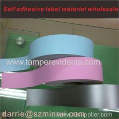 Ultra Destructible Vinyl Paper for customized Eggshell sticker . self adhesive labels material wholesale manufactur