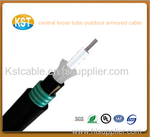 Central Loose Tube Out Armored optical cable double sheath Cable/cheap with high quality fiber cableGJFXTKY53