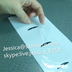 Wholesale Private Labels Custom Printing Transparent Label Sticker PET Waterproof Die Cut Sticker Clear Vinyl Sticker