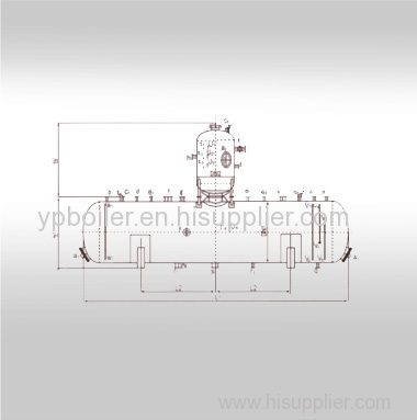 Spiral membrane deaerator of boiler