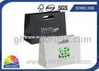 Hot Stamping Die Cut Handle Custom Paper Shopping Bags White or Black with Art Paper