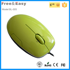 Fashional silent botton wired optical computer mouse