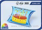 Multi Color Small Paper Gift Box / Custom Pillow Box for Wine / Cosmetic / Garments Packaging