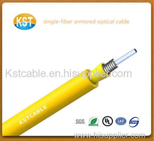 Optical fiber cable power cable/single-fiber armored Indoor cable with double kevlar yarn and high qualityGJFJV