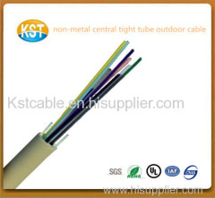 Fiber cable/24 cores Non-metal Central Tight Tube Outdoor optical Cable with FRP strength member and 0.9mm tight buffer