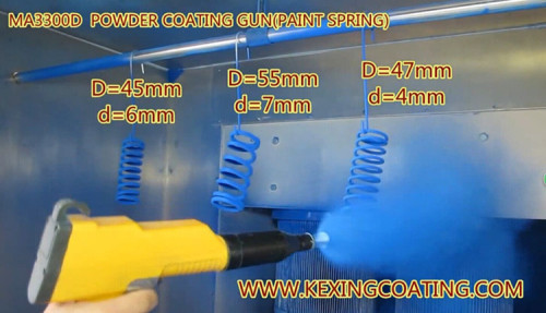 powder coating gun for springs