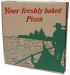 Healthy food pizza packaging box kraft pizza box