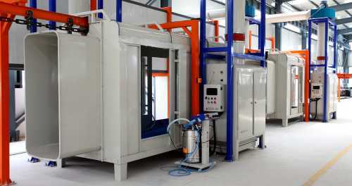 Good China powder coating booth for two work-positions