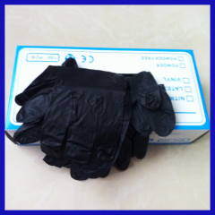 Disposable Latex black glove for hospital