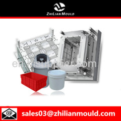 custom OEM plastic crate mould with high precision in China