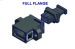 MTP Adapter Full Flange / Reduced Flange Fiber Optic Connector Adapters Fiber Optic Adapter